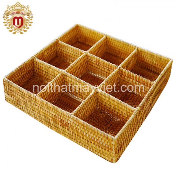 Khay Đựng Đồ Mây Tre KDMT0018